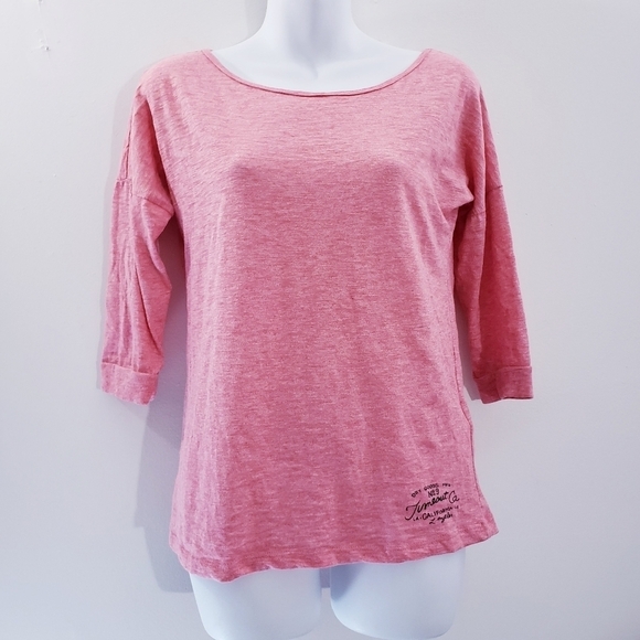 Time out Los Angeles 3 quarter sleeve top L - Picture 1 of 8